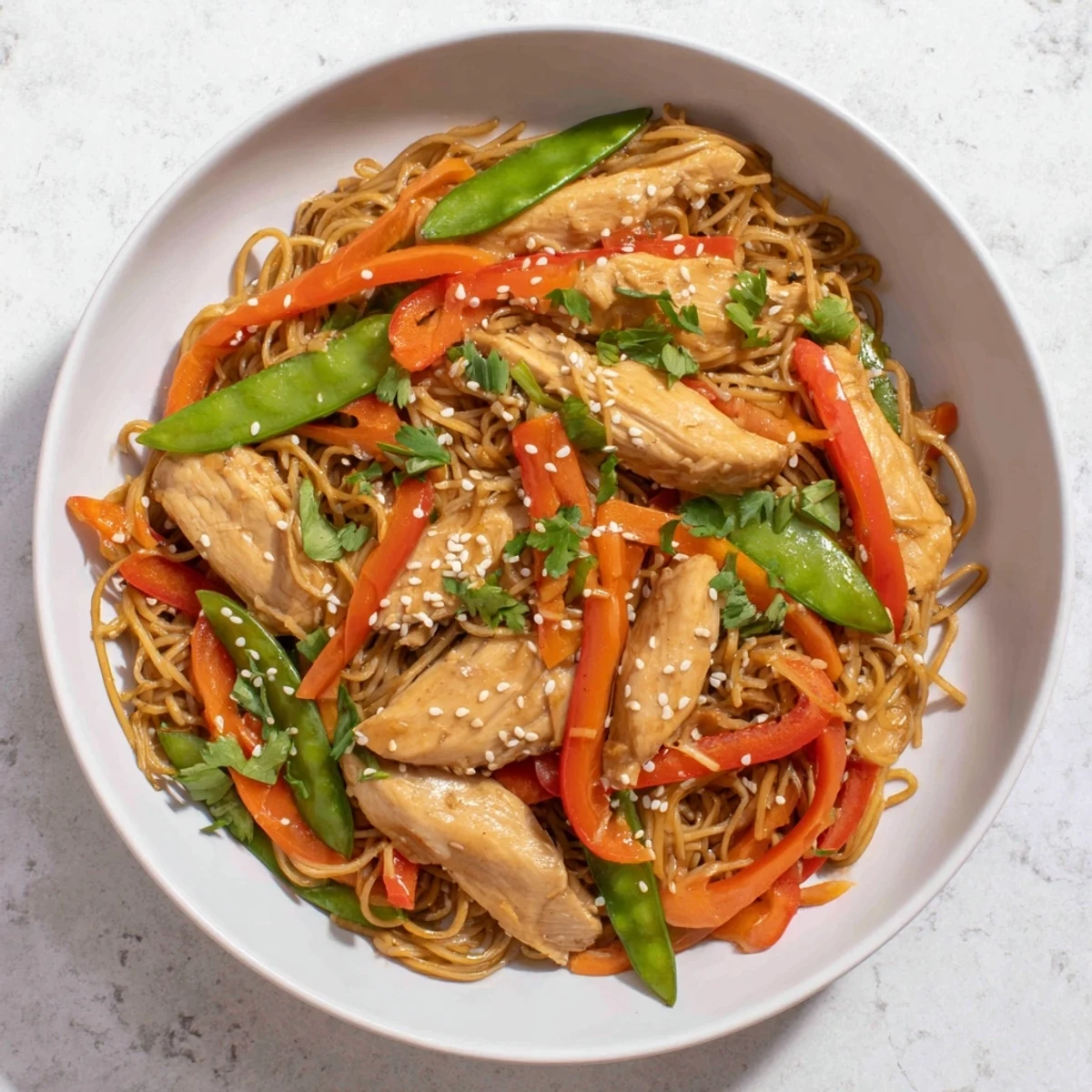 Lemon Garlic Chicken Stir