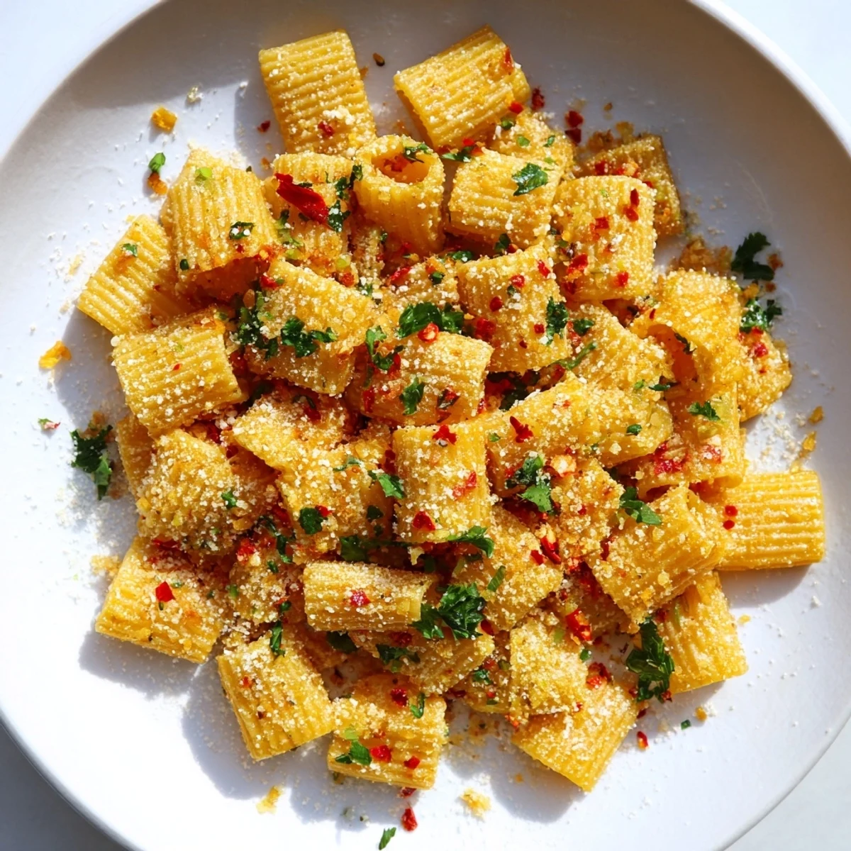 Golden-brown Spicy Lemon-Parmesan Pasta Chips, perfectly crispy and bursting with fresh, zesty flavors.