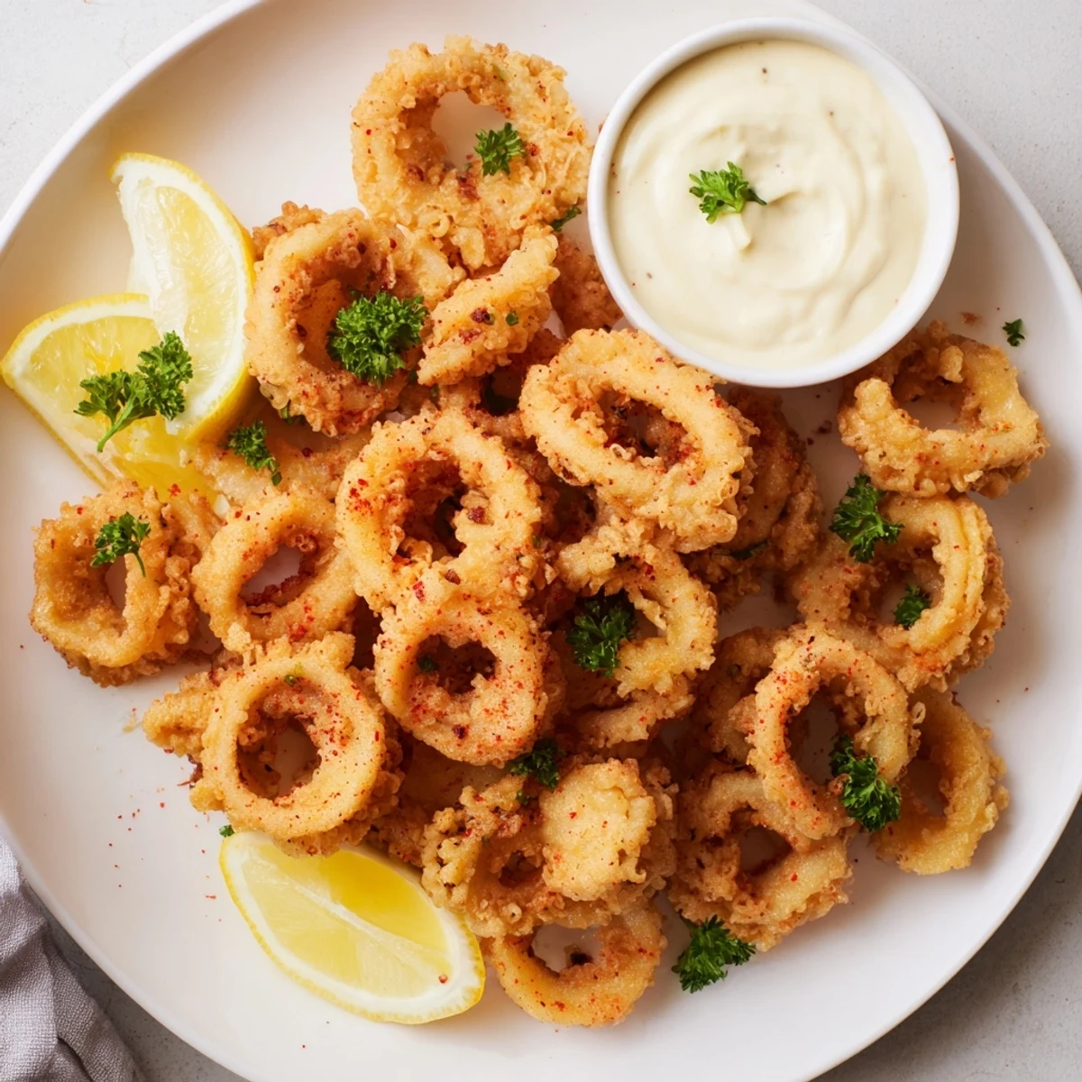 Enjoy this delicious plate of crispy squid, a Mediterranean appetizer ready in minutes!