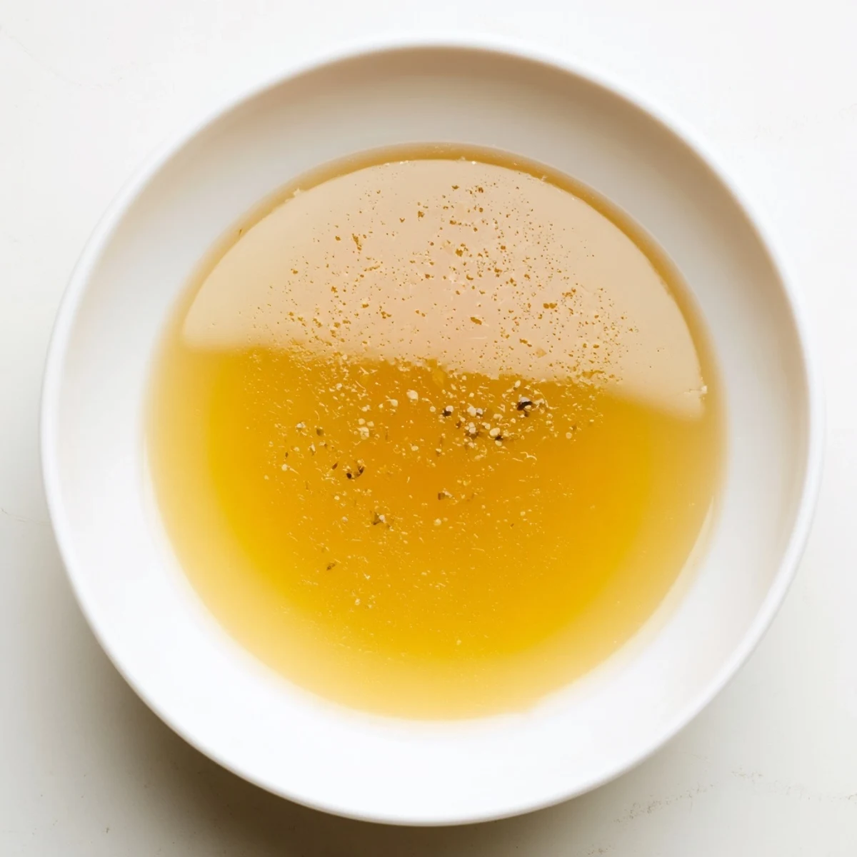 Homemade Beef Stock showcasing a deep, savory color perfect for enhancing any culinary creation.