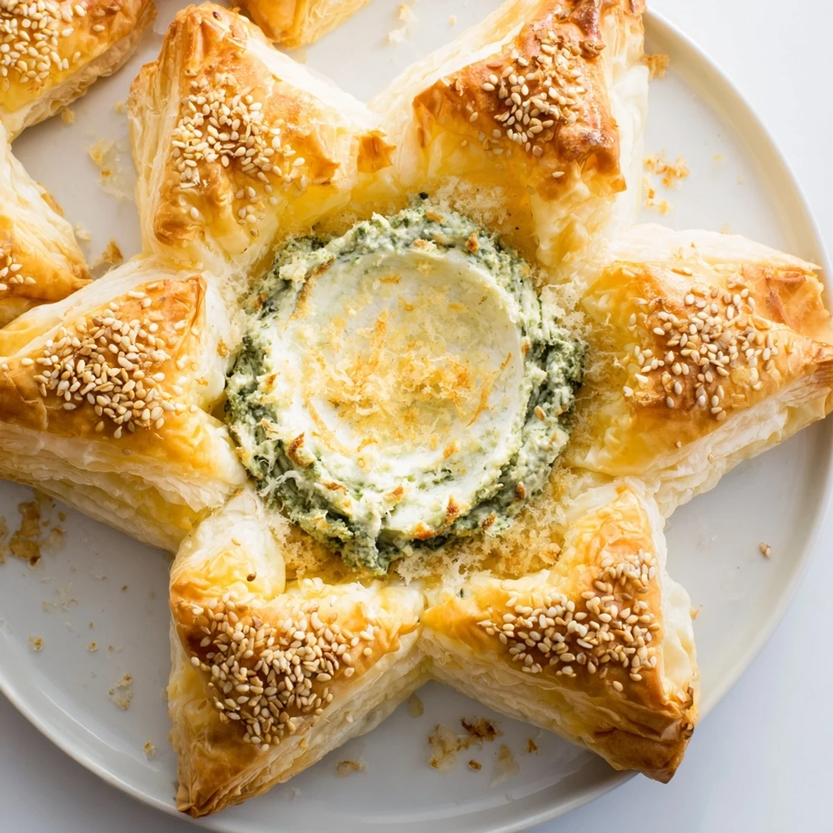 Star-Shaped Pesto Dip