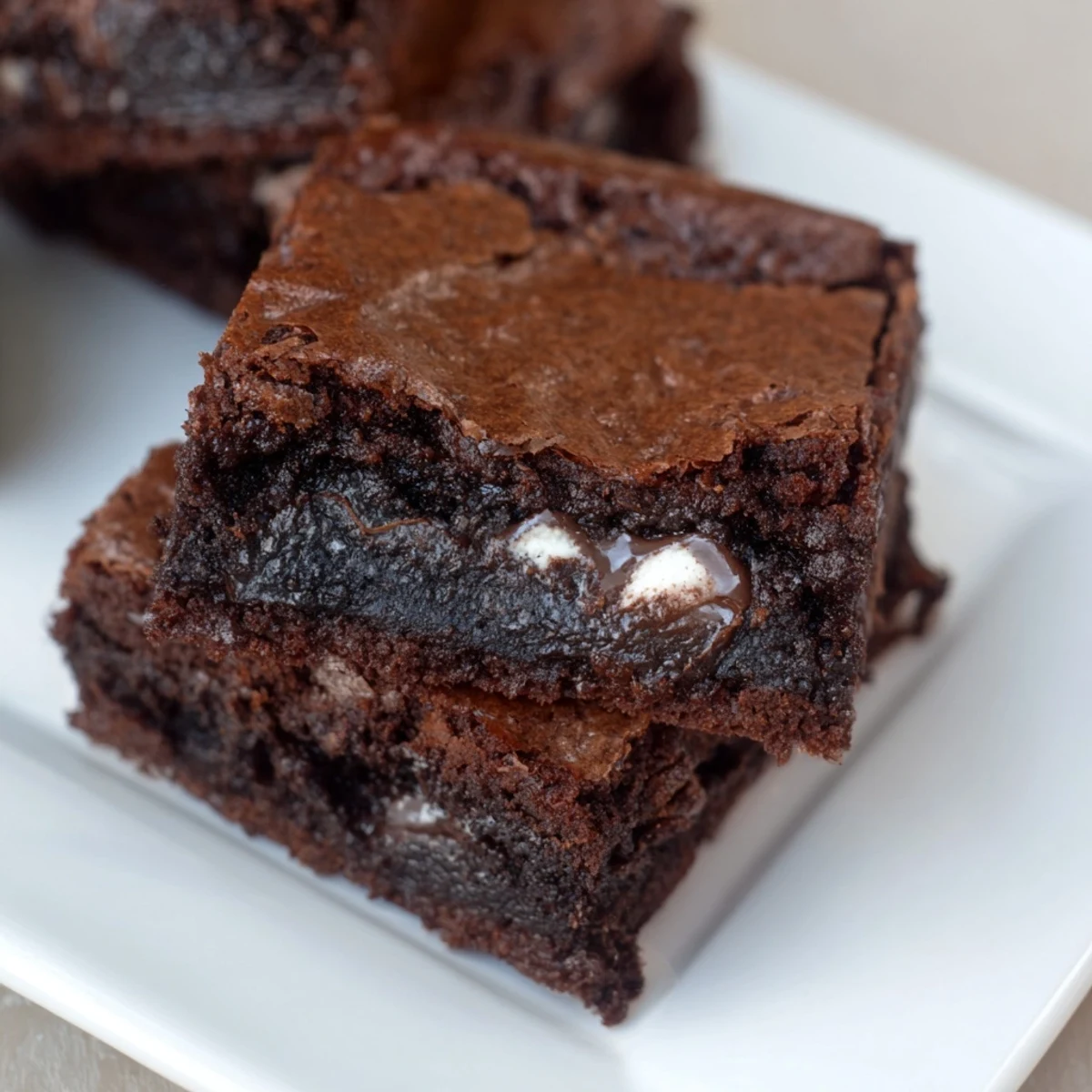 Fudgy Peppermint Patty Brownies: a glistening, decadent dessert ready to slice and savor.