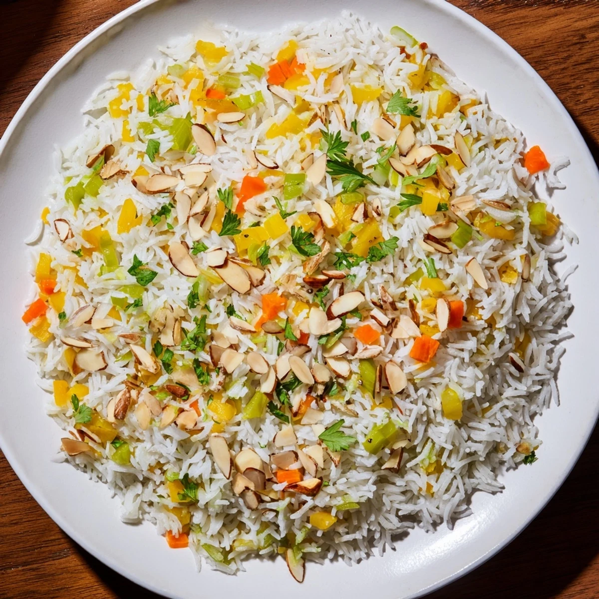 Delicious and aromatic Savory Rice Pilaf, perfect for serving alongside grilled chicken or fish.