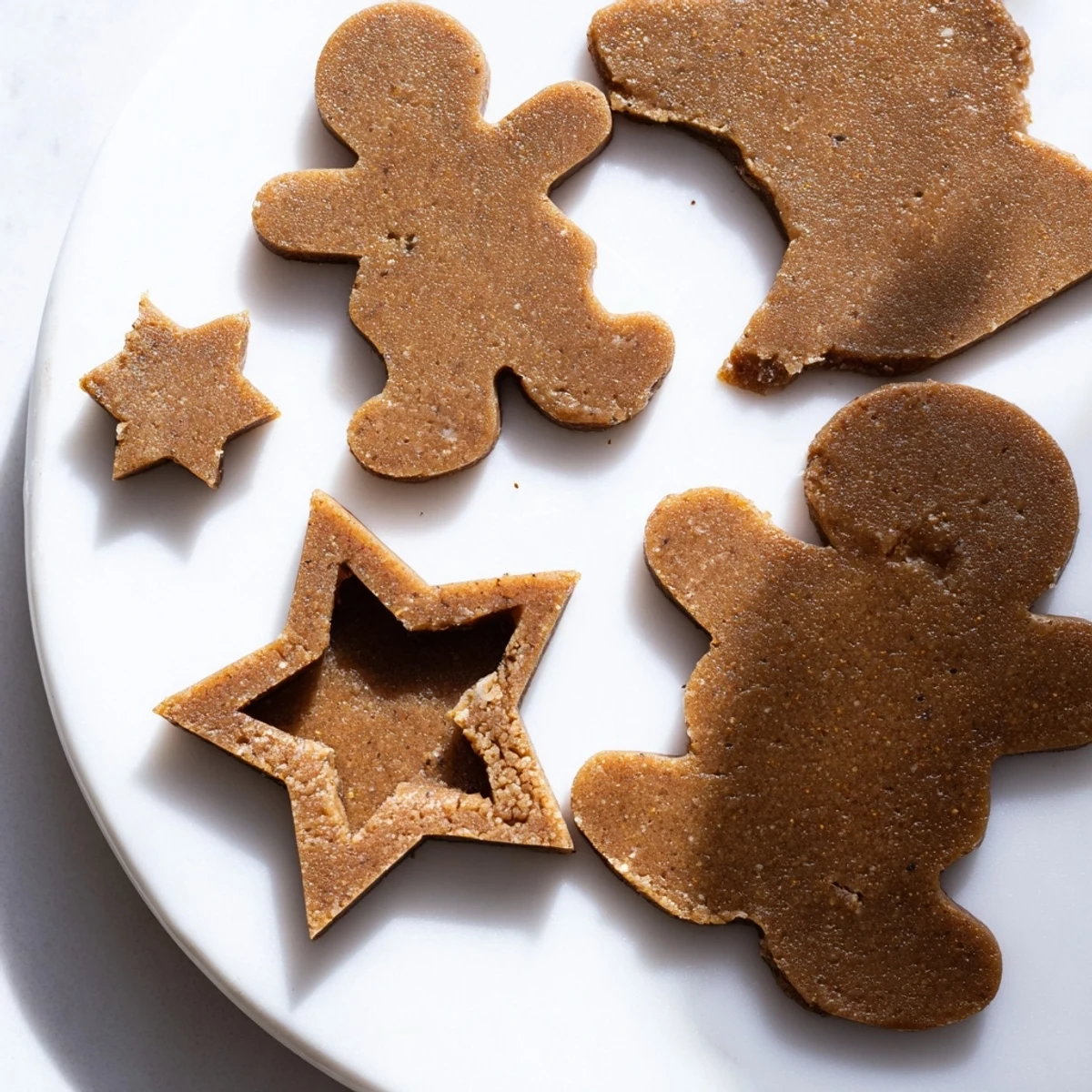 Softened butter mixes with sugar for gingerbread cookie dough, a step toward holiday baking.