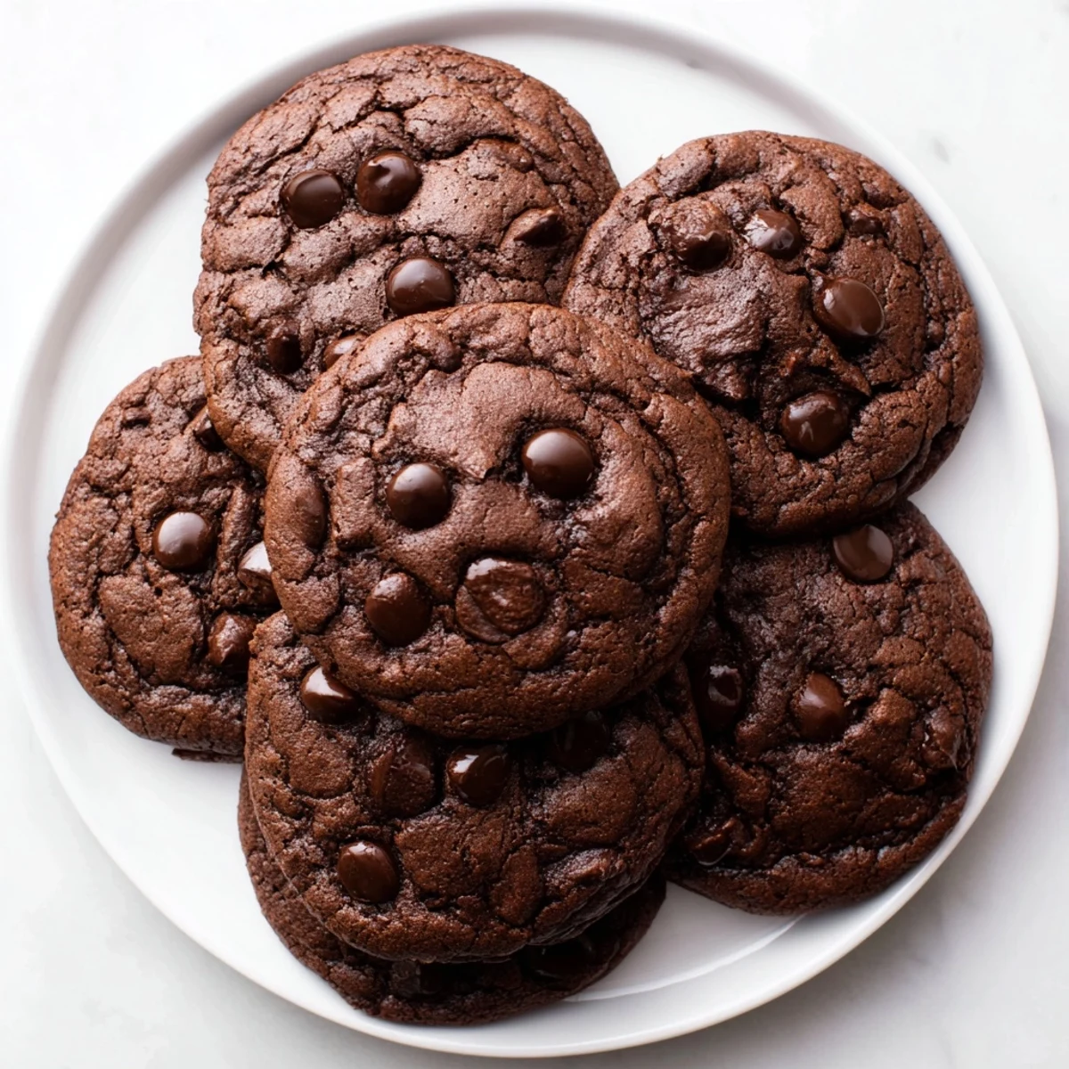Warm, chewy Mocha Cookies loaded with chocolate chips, perfect for dunking in your coffee.