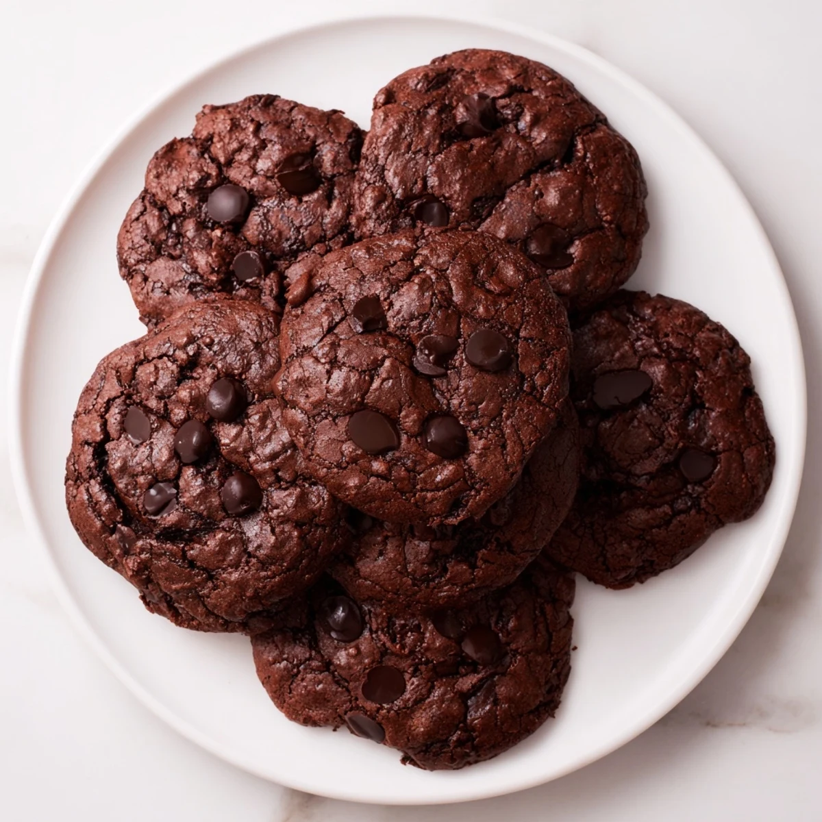Served with milk, these soft Mocha Cookies offer a delightful combination of sweet and coffee flavors.