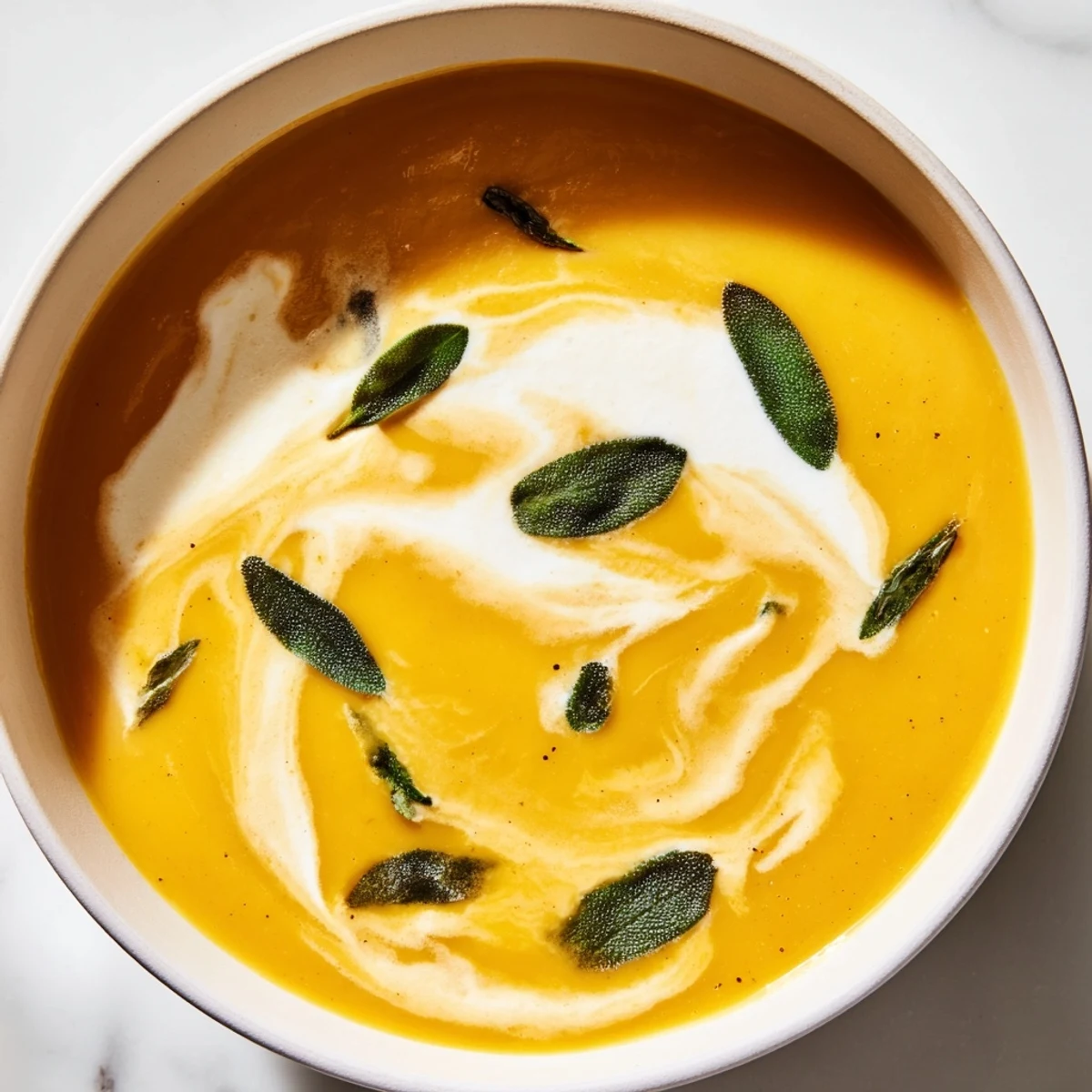 Velvety roasted squash soup