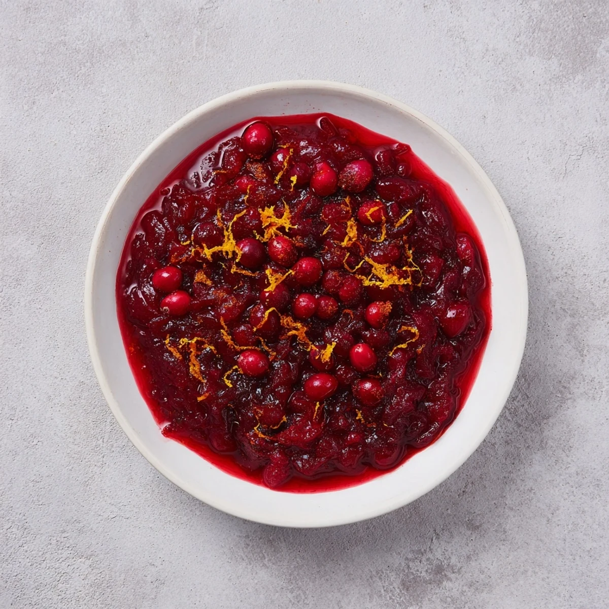 Tangy Cranberry Compote, a glistening red sauce, perfect beside a holiday roast.
