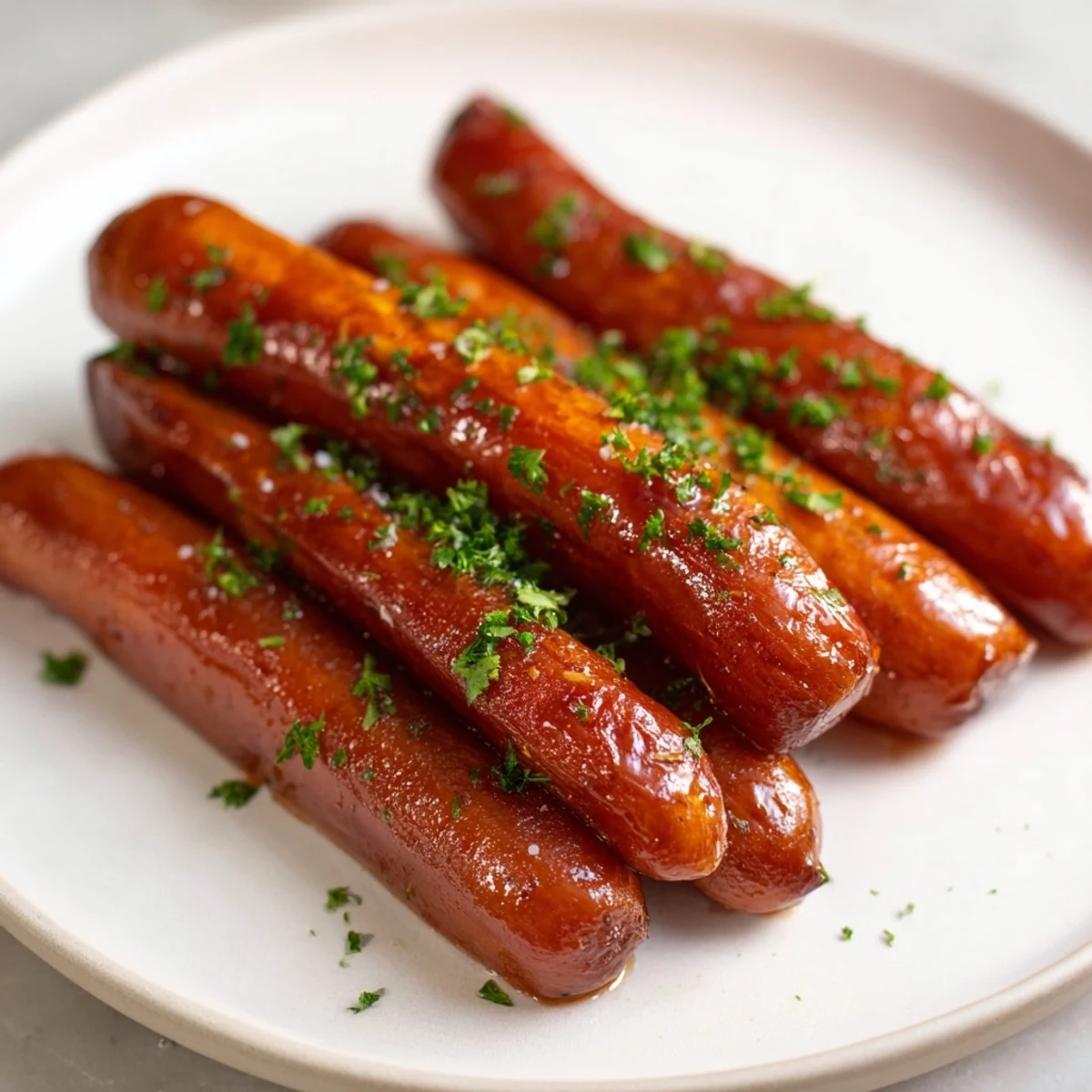 Golden, glazed parsnips, a sweet and savory British side dish, glistening in a skillet.