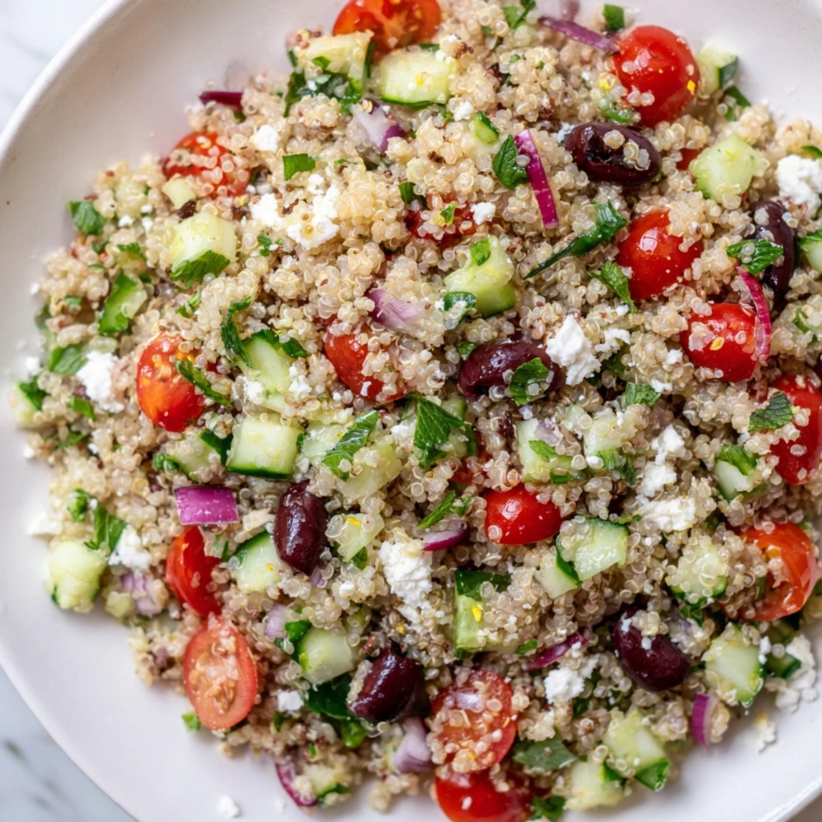 Mediterranean Quinoa Salad Lemon