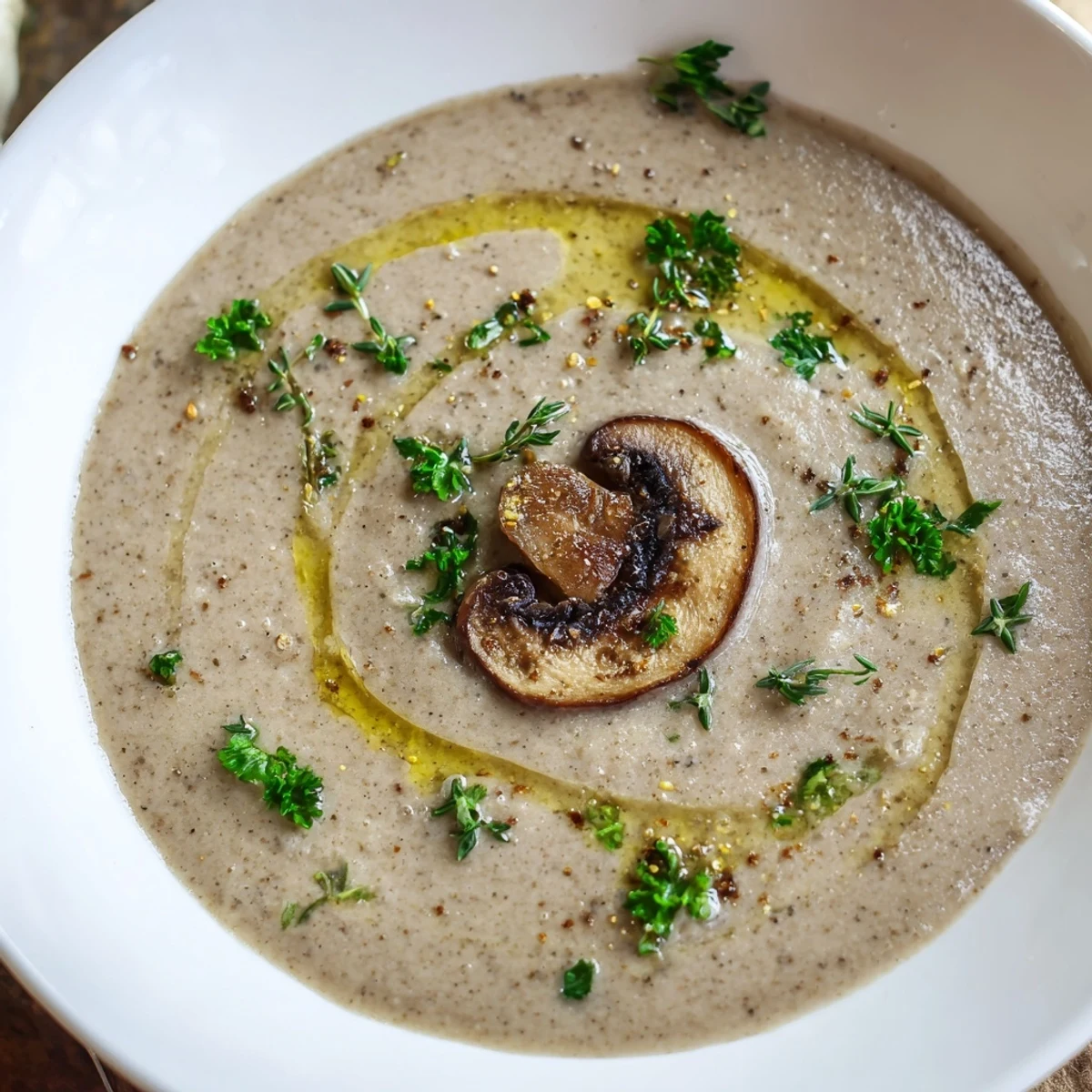 Creamy Mushroom Thyme Soup