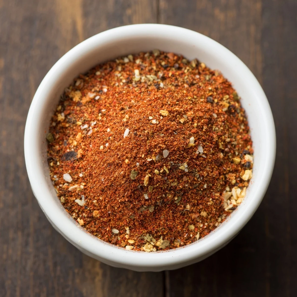 Easy Homemade Taco Seasoning Mix displayed in a rustic bowl alongside fresh cilantro, lime wedges, and tortilla chips for serving.