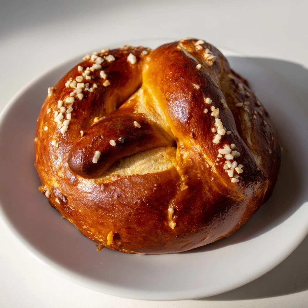 Baked pretzel bites filled with juicy cheeseburger mixture and coarse sea salt