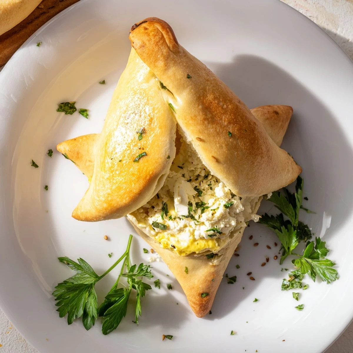 Cheese Fatayer Recipe: golden, flaky pastries overflowing with warm, tangy feta filling
