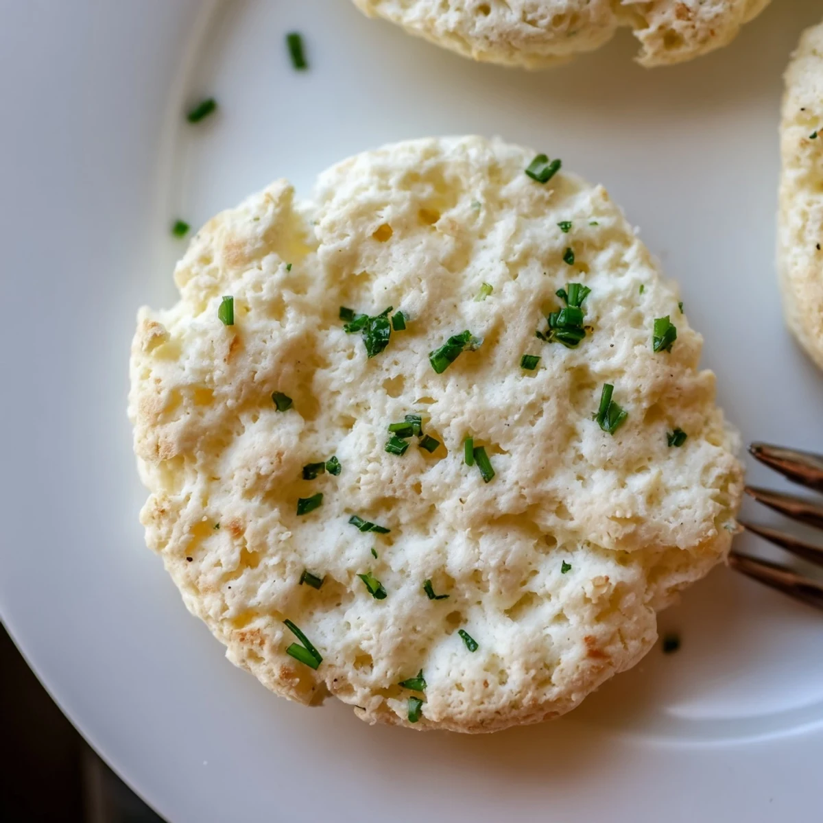 Fresh No Flour Cottage Cheese Cloud Bread split with melted butter, soft