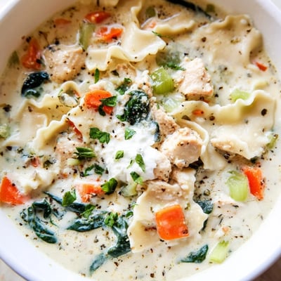 Italian White Lasagna Soup