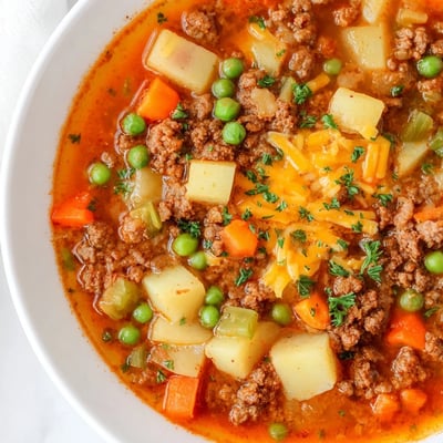 Homemade Ground Beef Potato Soup