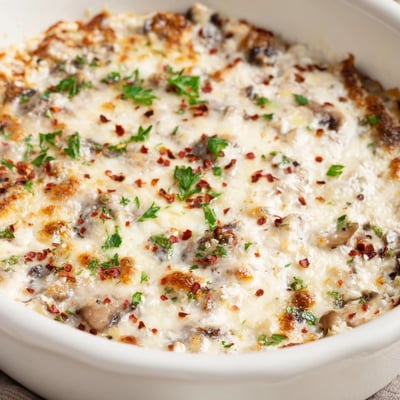 Delicious Stuffed Mushroom Dip